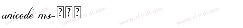 unicode ms字体转换